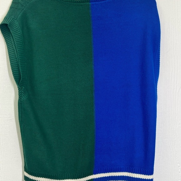 Wild fable - Cable Color-block V Neck Sleeveless Lightweight Sweater Size Small - Picture 11 of 11